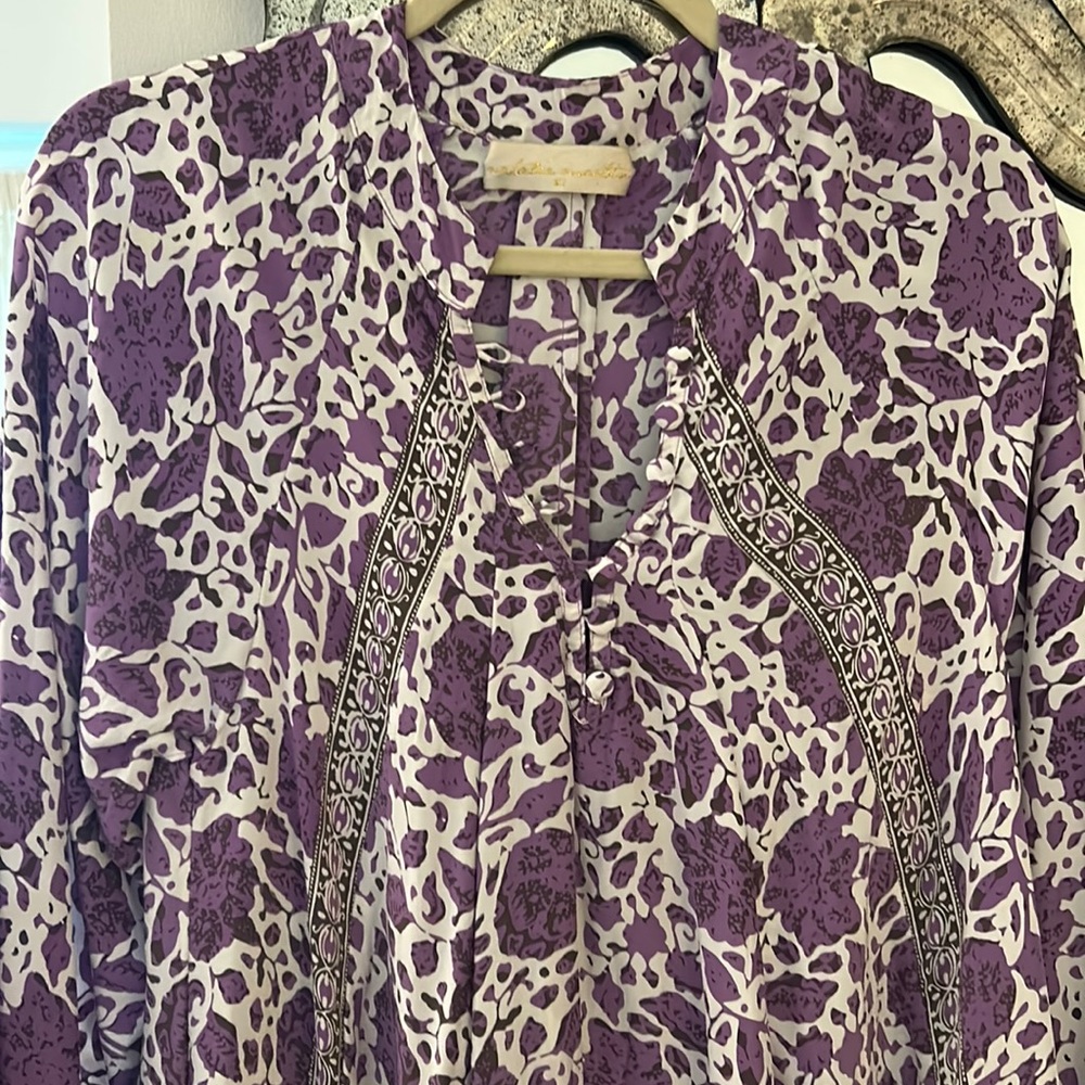 Natalie Martin Fiore Silk Maxi w/ Sash